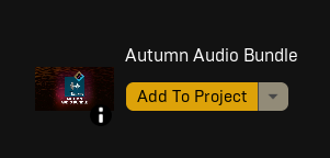 Epic Games Launcher: Add to Project